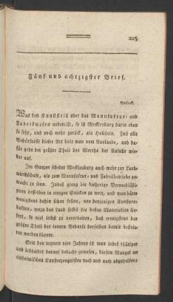 Fünf und achtzigster Brief