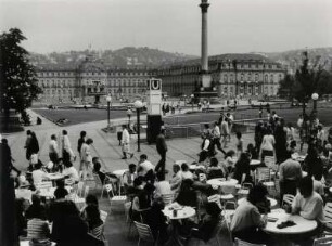 Blick über den Königsplatz in Stuttgart