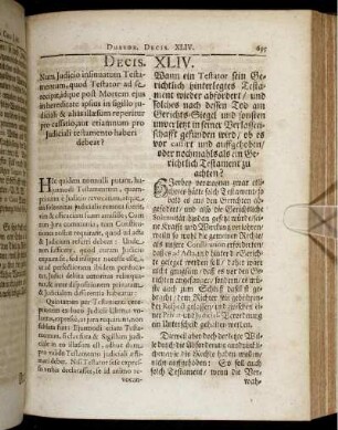 Decis. XLIV. - Decis. XLVI.