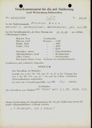 Reck, Friedrich