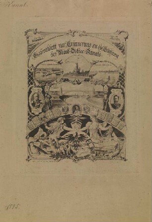 Nord-Ostsee-Kanal - Gedenkblatt zur Eröffnung (21.6.1895)