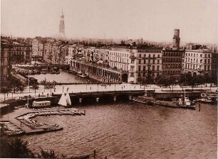 Jungfernstieg mit Fleet und Alsterarkaden
