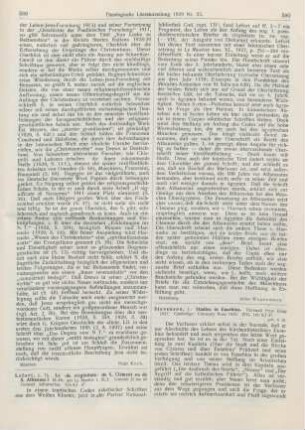 590-591 [Rezension] Stevenson, J., Studies in Eusebius