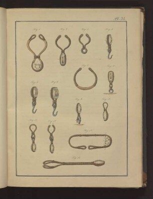 Pl. 34. Fig. 1. bis Fig. 14.