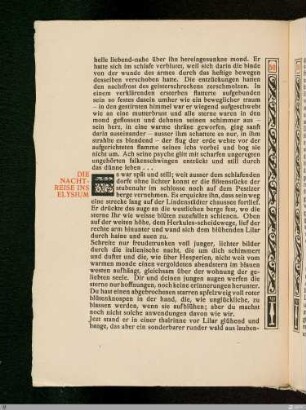 Die Nachtreise ins Elysium