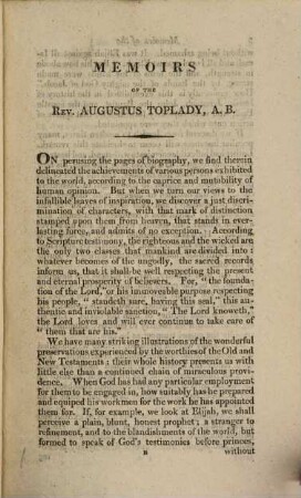 Memoirs of Augustus Toplady, late Vicar of Broad Hamburg Devon