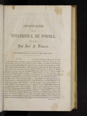 Continuacion de la estadistica de Sonora
