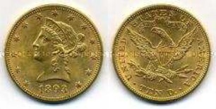 10 Dollar, Goldmünze
