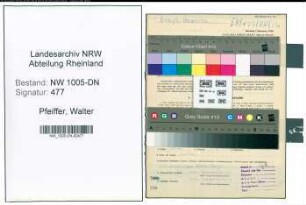 Entnazifizierung Walter Pfeiffer , geb. 16.08.1911 (Schriftsetzer)