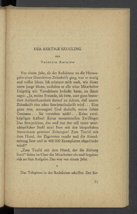 Der Bärtige Säugling