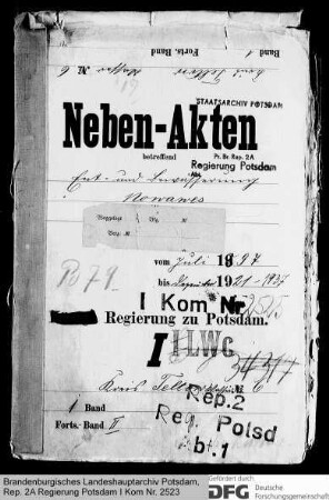 Be- und Entwässerung von Nowawes