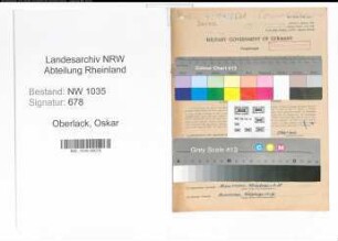 Entnazifizierung Oskar Oberlack , geb. 22.02.1909 (Steiger)