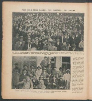 Pro sala Miss Cavell del Hospital Británico