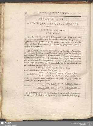 Seconde Partie. Mécanique Des Corps Solides
