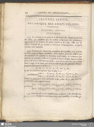 Seconde Partie. Mécanique Des Corps Solides
