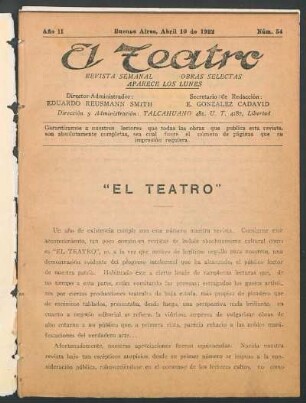 "El Teatro"