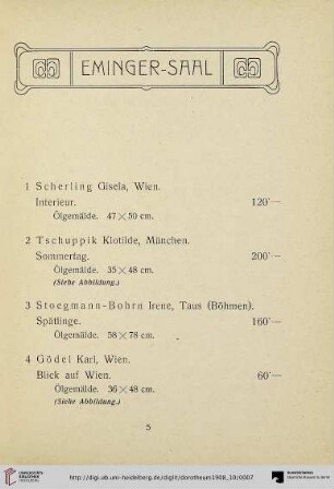 Eminger-Saal (Nr. 1-149)
