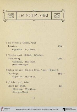 Eminger-Saal (Nr. 1-149)