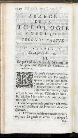 Chapitre I. De la garde du cœur.