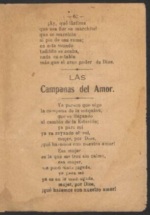 Las campanas del amor.