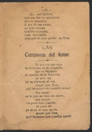 Las campanas del amor.