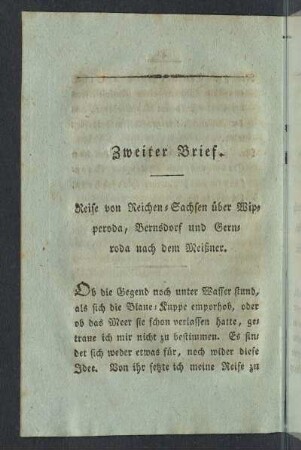 Zweiter Brief