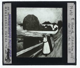Munch, Mädchen auf der Brücke