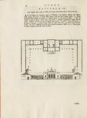 Capitolo XV. Dei disegni delle Case di Villa di alcuni Gentil` huomini di Terra Ferma