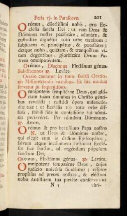 201-212, Oremus, dilectissimmi nobis, ...