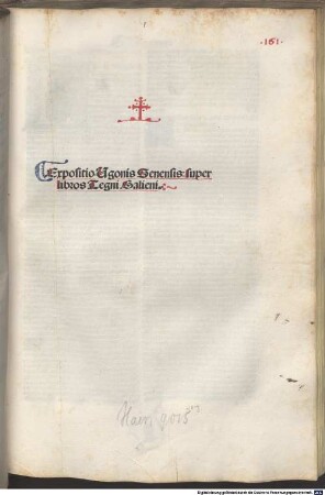 Expositio Ugonis Senensis super libros Tegni Galieni
