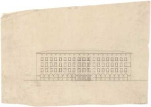 Billing, Hermann; Karlsruhe, (Baden-Württemberg) Ettlinger Tor; Ettlinger Tor, Bebauung Reichspostdirektion - Ansicht