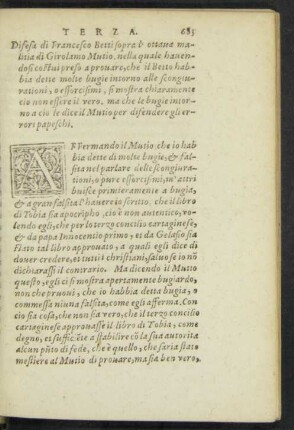 Difesa di Francesco Betti sopra l'ottava malitia di Girolamo Mutio ...