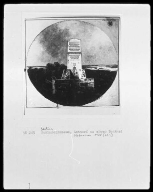 Entwurf zu einem Denkmal