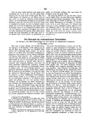 Die Geologie im erdkundlichen Unterrichte : ein Beitrag zu den Reformbestrebungen auf dem Gebiete des erdkundlichen Unterrichts