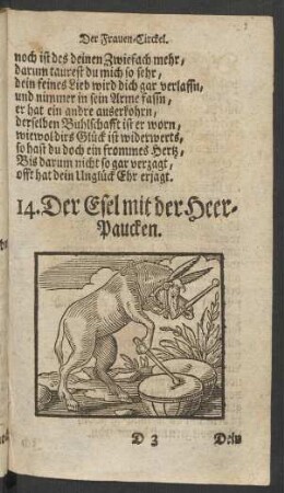 14. Der Esel mit der Heer-Paucken.