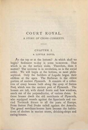 Court Royal by the author of "Mehalah" : In 2 volumes. Collection of British Authors. Tauchnitz Edition Vol. 2416 - 17. 1