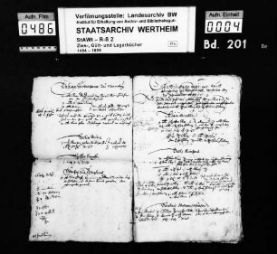 Kloster Bronnbachs Zins- und Gültabrechnung zu Uissigheim, geschehen den 21. November 1643