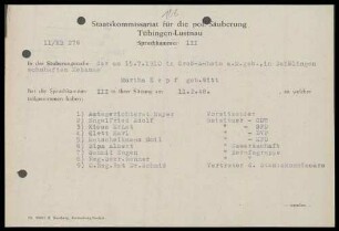 Zepf, Martha, geb. Witt