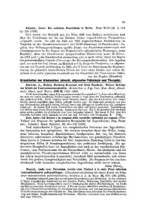 Krankheiten des Kindesalters : (einschl. allgemeine Pathologie und Therapie)