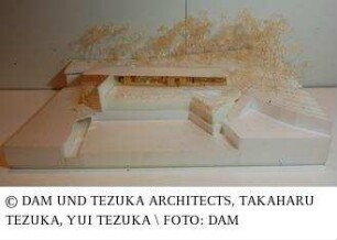 Floating Roof House - Modell des Gesamtgebäudes