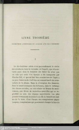 Livre Troisième. Dernières Aventures Et Loisirs D´un Duc Détroné