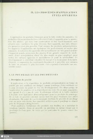 IX. Les Procédés D'Apllication Et Les Appareils
