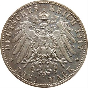 3 Mark - 400. Reformationsjubiläum (Abschlag der Rückseite)