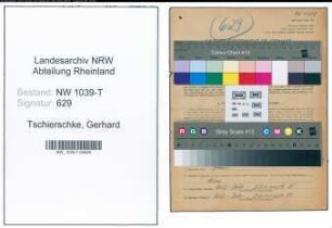 Entnazifizierung Gerhard Tschierschke , geb. 05.01.1910 (Gaertner)