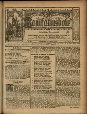 Ausgabe vom Sonntag, den 20. Oktober 1918.