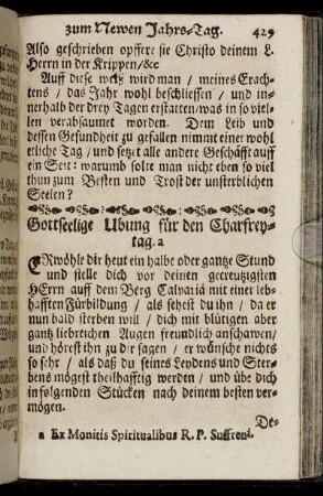 Gottseelige Ubung für den Charfreytag.