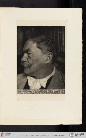 [Frank Eugene, VIII. Dr. Georg Hirth, photogravure from the original negative]