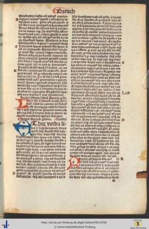 Prefatio in librum Baruch prophete