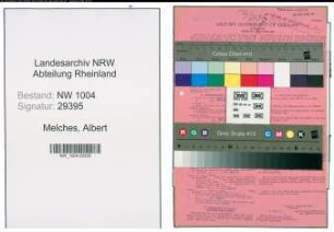 Entnazifizierung Albert Melches , geb. 19.11.1899 (Arbeiter)