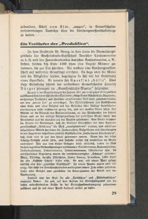 Ein Vorläufer der "Produktion".